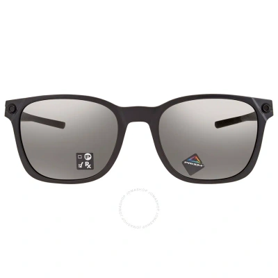 Oakley Objector Prizm Grey Square Men's Sunglasses Oo9018 901801 55 In Black / Grey
