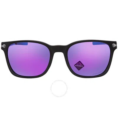 Oakley Objector Prizm Violet Square Men's Sunglasses Oo9018 901803 55 In Black / Violet