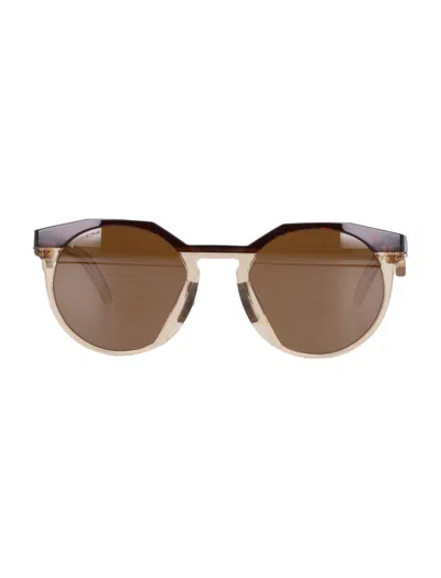 Oakley Octagonal Acetate Sunglasses With Brown Tinted Lenses
