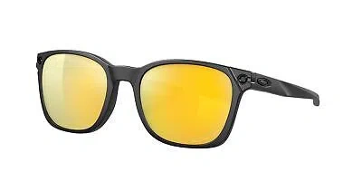 Pre-owned Oakley Ojector Sunglasses, Matte Black Frame, Prizm 24k Polarized Lens In Gold