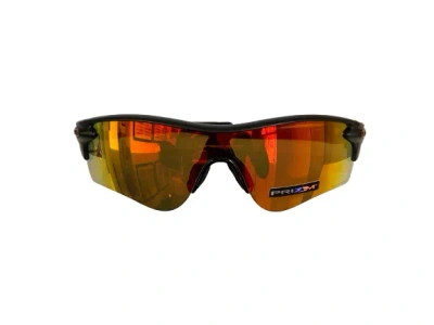Pre-owned Oakley Oo 9206 Radarlock Path (a) 920642 Matte Black Ink Sunglasses In Prizm Ruby