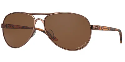 Oakley Oo4079 Feedback Polarized 407931 Occhiali Da Sole Oro Per Donna In Transparent