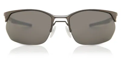 Oakley Oo4145 Wire Tap 2.0 414502 Occhiali Da Sole Grigi Per Uomo In Black