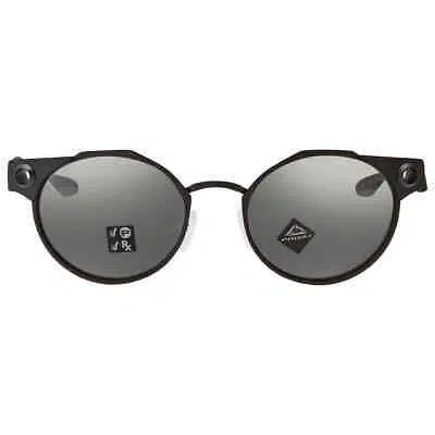 Pre-owned Oakley Oo6046 Deadbolt Satin Black/prizm Black Polarized Sunglasses