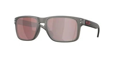 Oakley Oo9102 Holbrook 9102ar Men's Sunglasses Grey Size 55 In Matte Smoke Grey