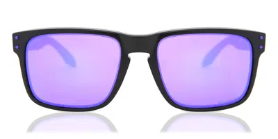 Oakley Oo9102 Holbrook 9102k6 Occhiali Da Sole Neri Per Uomo In Purple