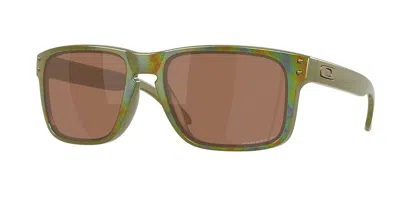 Oakley Oo9102 Holbrook Polarized 9102an Occhiali Da Sole Verdi Per Uomo In Green