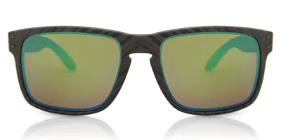 Oakley Oo9102 Holbrook Polarized 9102j8 Occhiali Da Sole Grigi Per Uomo In Multi