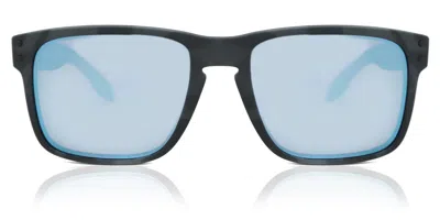Oakley Oo9102 Holbrook Polarized 9102t9 Occhiali Da Sole Neri Per Uomo In Multi