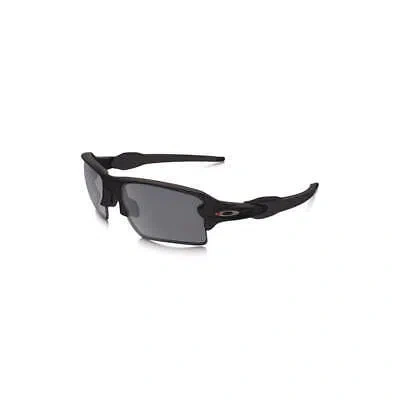 Pre-owned Oakley Oo9188-6459 Glasses,blk Lens,blk Frame,flak 2.0 Xl 417x32 In Black