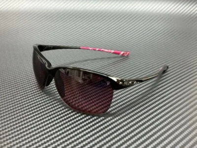 Pre-owned Oakley Oo9191 10 Polished Black Rose Gradient Polarized 65 Mm Sunglasses In Pink