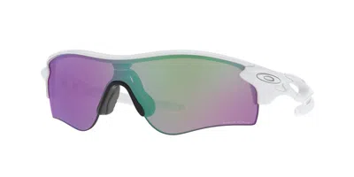 Oakley Oo9206 Radarlock Path Vestibilità Orientale 920667 Occhiali Da Sole Bianchi Per Uomo In Brown