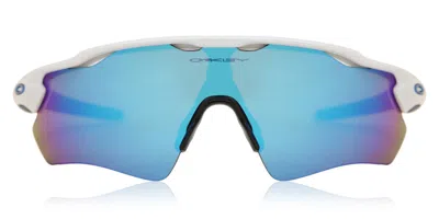 Oakley Oo9208 Radar Ev Path 920873 Men's Sunglasses White Size 138 In Blue