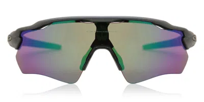 Oakley Oo9208 Radar Ev Path 9208a1 Occhiali Da Sole Grigi Per Uomo In Orange