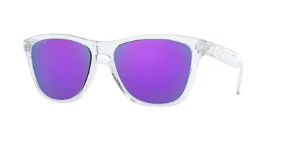 Oakley Oo9245 Frogskins Asian Fit 924596 Men's Sunglasses Clear Size 54 In Purple
