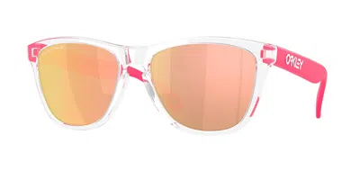 Oakley Oo9245 Frogskins Asian Fit Polarized 9245f1 Men's Sunglasses Clear Size 54 In Multi