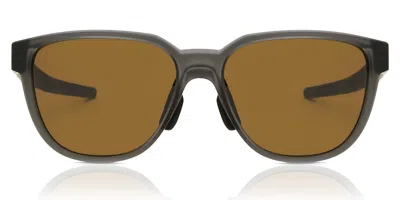 Oakley Oo9250a Actuator Asian Fit 925003 Men's Sunglasses Grey Size 57 In Green