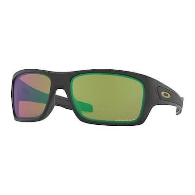 Pre-owned Oakley Oo9263-25 Si Turbine Satin Blk W/prizm Shallow H2o In Black