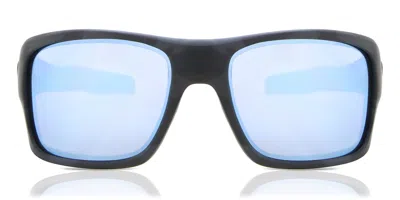 Oakley Oo9263 Turbine Polarized 926364 Occhiali Da Sole Neri Per Uomo In Blue