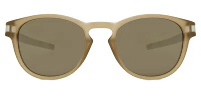 Oakley Oo9265 Latch Polarized 926568 Men's Sunglasses Brown Size 53 In Green
