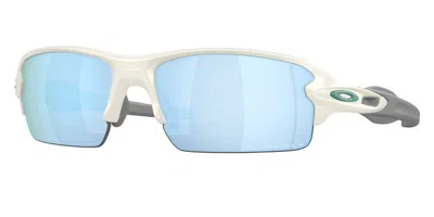 Oakley Oo9271 Flak 2.0 Asian Fit Polarized 927159 Men's Sunglasses White Size 61