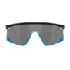 Oakley Womens Black Oo9280 Bxtr Rectangle-frame Acetate Sunglasses In Gray