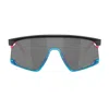 Oakley Womens Black Oo9280 Bxtr Rectangle-frame Acetate Sunglasses In Gray
