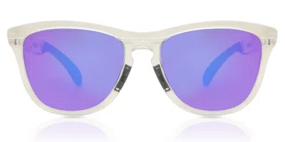 Oakley Oo9284 Frogskins Range 928412 Men's Sunglasses Clear Size 55 In Purple