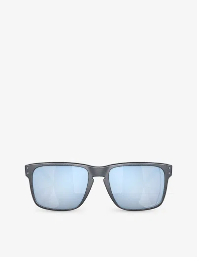 Oakley Womens Blue Oo9417 Holbrook Square-frame Acetate Sunglasses