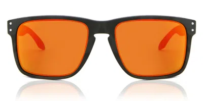 Oakley Oo9417 Holbrook Xl 941729 Men's Sunglasses Black Size 59 In Orange