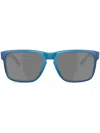 Oakley Oo9417 Matte Cyan / Blue Colorshift Sunglasses In Blue