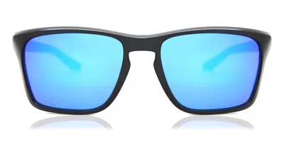 Oakley Oo9448 Sylas 944824 Men's Sunglasses Black Size 57 In Blue