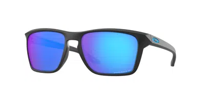 Oakley Oo9448f Sylas Vestibilità Orientale Polarized 944804 Occhiali Da Sole Neri Per Uomo In Blue