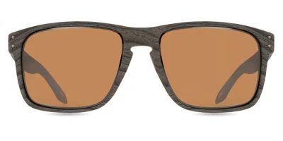 Oakley Oo9487 Holbrook Xxl Polarized 948708 Men's Sunglasses Grey Size 61 In Brown