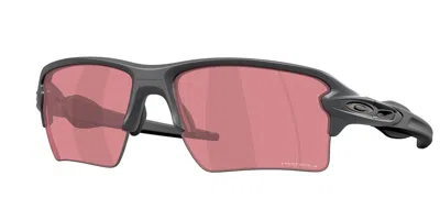Oakley Oo9488 Flak 2.0 Xxl 948808 Occhiali Da Sole Grigi Per Uomo In Pink