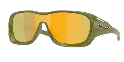 Oakley Oo9493 De La Salle 949305 Occhiali Da Sole Verdi Per Uomo In Yellow