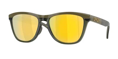 Oakley Oo9503 Frogskins Range Xl Polarized 950304 Occhiali Da Sole Verdi Per Uomo In Black