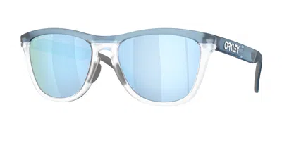 Oakley Oo9503a Frogskins Range Xl Vestibilità Orientale Polarized 950304 Occhiali Da Sole Blu Per Uomo In Multi