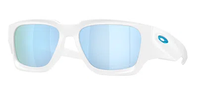 Oakley Oo9514 Instagator Polarized 951404 Occhiali Da Sole Bianchi Per Uomo In Blue