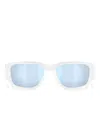 Oakley Instagator 58mm Polarized Rectangular Sunglasses In Blue