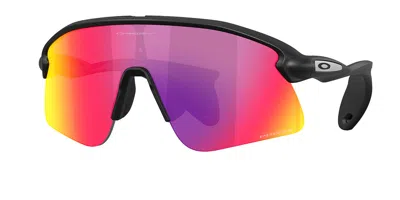 Oakley Oo9518 Stunt Devil S 951802 Occhiali Da Sole Neri Per Uomo In Black