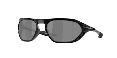 Oakley Oo9537 Cage Jacket Polarized 953708 Men's Sunglasses Black Size 61 In Gloss Black