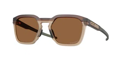 Oakley Oo9555 Hstn Sq 2.0 955502 Men's Sunglasses Brown Size 54 In Matte Rootbeer
