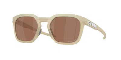 Oakley Oo9555 Hstn Sq 2.0 955504 Men's Sunglasses Brown Size 54 In Matte Sand