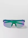 Oakley Oversize Semi-rimless Tinted Lens Sunglasses In Green