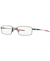 Oakley Ox3136 Men's Rectangle Eyeglasses In Shiny Blac