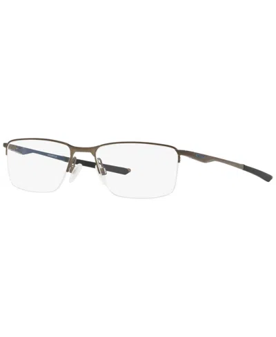 Oakley Ox3218 Men's Rectangle Eyeglasses In Gunmetal