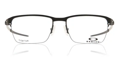 Oakley Ox5099 Tincup 0.5 Titanium 509901 Occhiali Da Vista Neri Per Uomo (solo Montatura) In Black