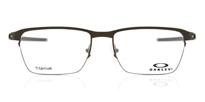 Oakley Ox5099 Tincup 0.5 Titanium 509903 Occhiali Da Vista Marroni Per Uomo (solo Montatura) In Red