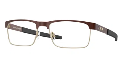 Oakley Ox5153 Metal Plate Ti 515305 Men's Glasses Brown Size 56 - Blue Light Block Available
